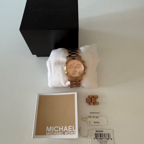 Oversized Rose Gold-Tone Watch - Michael Kors - Picture 12 of 12